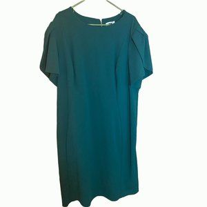Calvin Klein Plus Size Tulip-Sleeved Sheath Dress